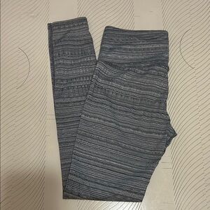 Athleta Black and White Textured Leggings